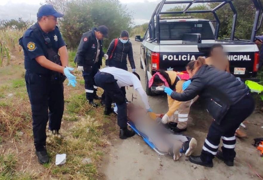 Personas con quemaduras son atendidas por Protección Civil de Huamantla